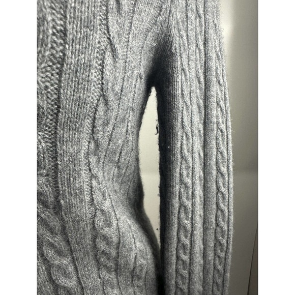 Vtg Lauren Ralph Lauren Cashmere V-Neck Pullover Sweater Gray Women's Medium - Picture 10 of 14